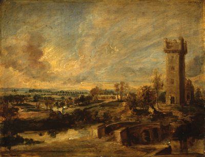 Landskap med torn av Peter Paul Rubens