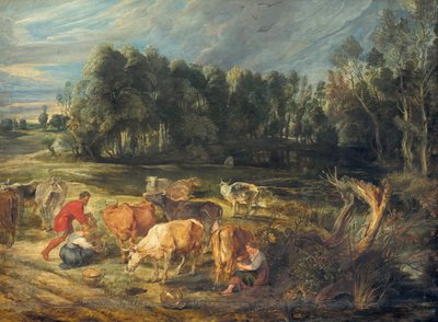 Landskap med en koherde av Peter Paul Rubens