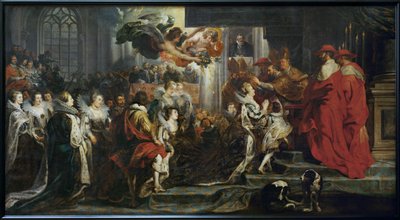 Kröningen av Marie de Medicis i St. Denis av Peter Paul Rubens