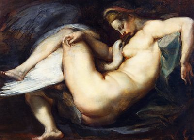 Leda och svanen, 1598-1599 av Peter Paul Rubens