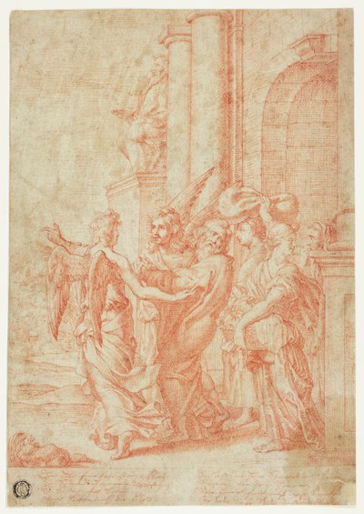 Lot och hans familj ledde ut ur Sodom av Peter Paul Rubens
