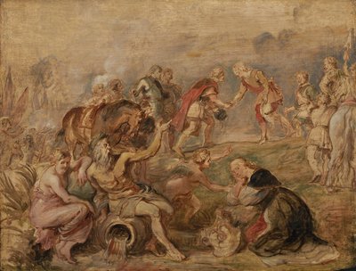 Mötet mellan kung Ferdinand av Ungern och kardinalinfanten Ferdinand av Spanien vid Nördlingen av Peter Paul Rubens