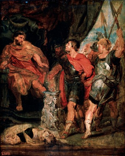 Mucius Scaevola före Porsenna, 1630-talet. av Peter Paul Rubens