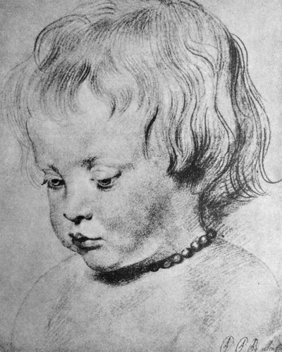 Nicholaas Rubens bär ett korallhalsband av Peter Paul Rubens