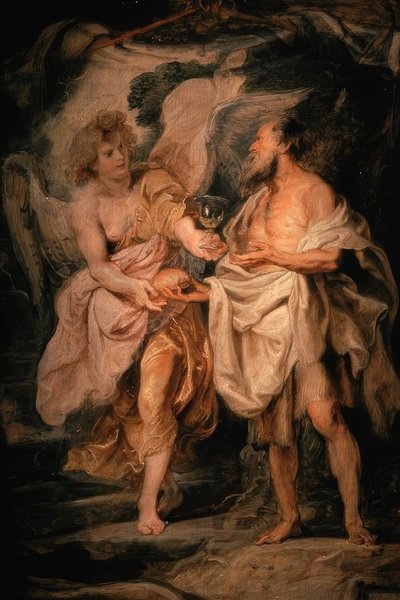 P.P. Rubens, Elias och ängeln av Peter Paul Rubens