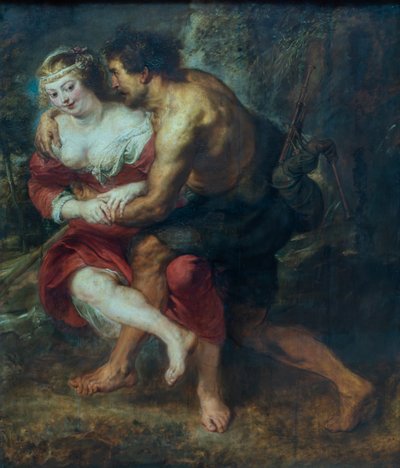 Pastoral scen (Corydon och Silvia) av Peter Paul Rubens
