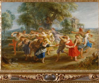 Böndernas dans, ca 1630 (målning på trä) av Peter Paul Rubens