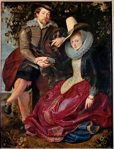 Peter Paul Rubens och Isabelle Brant, Rubens första hustru (målning på duk) av Peter Paul Rubens
