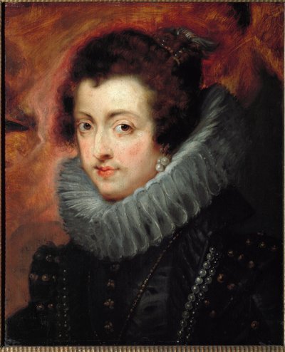 Porträtt av Elisabeth av Frankrike (eller Elisabeth av Bourbon av Peter Paul Rubens