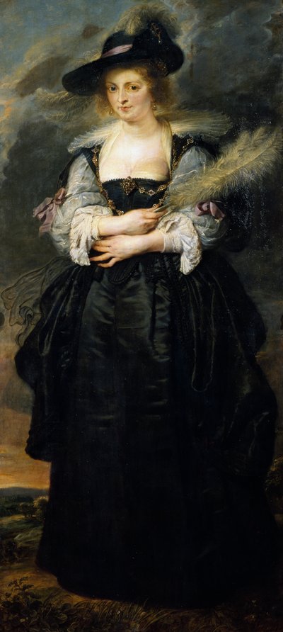 Porträtt av Helene Fourment, av Peter Paul Rubens (1577-1640) av Peter Paul Rubens