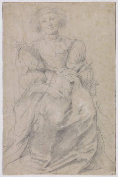 Porträtt av Hélène Fourment, ca. 1630-1631 av Peter Paul Rubens