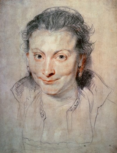 Porträtt av Isabella Brandt (teckning) av Peter Paul Rubens