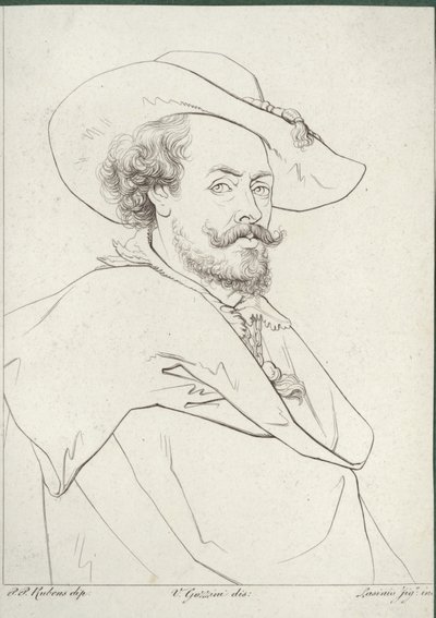 Porträtt av Peter Paul Rubens av Peter Paul Rubens