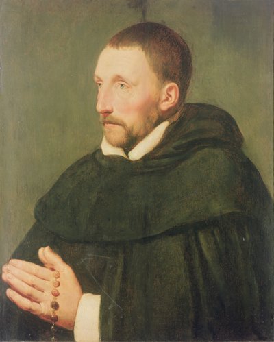 Porträtt av en dominikan, tros vara Padre de Buzzara av Peter Paul Rubens