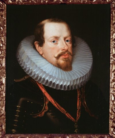 Porträtt av en flamländsk herre med en ruff (olja på duk) av Peter Paul Rubens