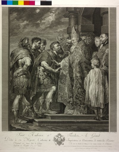 Sankt Ambrosius av Milano av Peter Paul Rubens