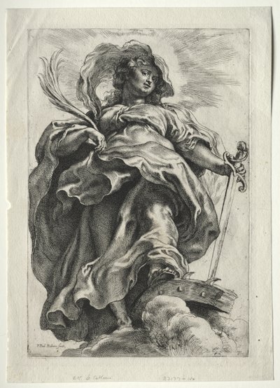 St. Catherine i molnen av Peter Paul Rubens