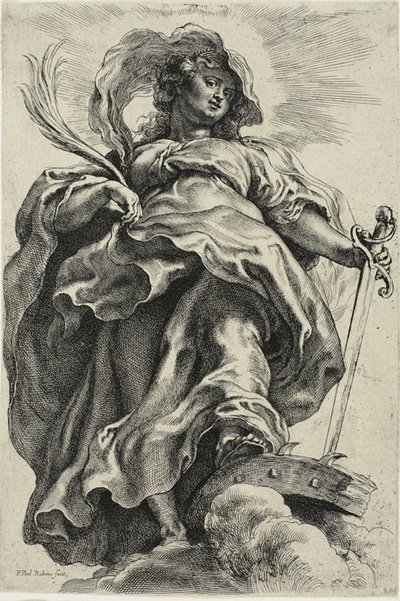 Den heliga Katarina av Alexandria av Peter Paul Rubens