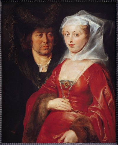 Saint Pepin de Landen och hans dotter Saint Begge (Målning av Peter Paul Rubens