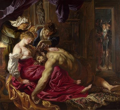 Simson och Delila. Omkring 1609-10 av Peter Paul Rubens