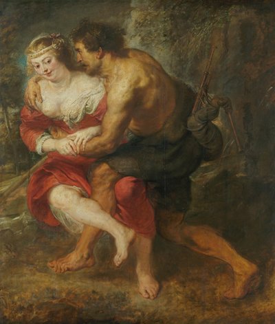 Herdesscen (Silvia och Coridon) av Peter Paul Rubens