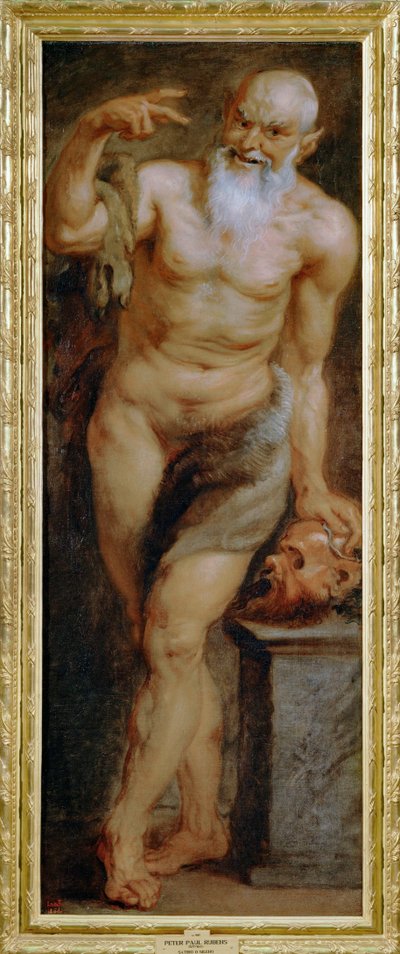 Silen, eller en faun, målad för Torre de La Parada (målning på duk) av Peter Paul Rubens