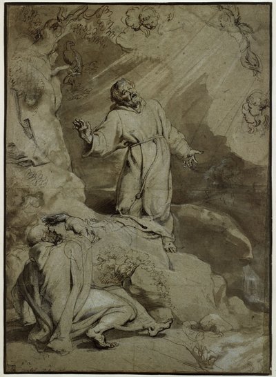 Den helige Franciskus av Assisis stigmatisering av Peter Paul Rubens