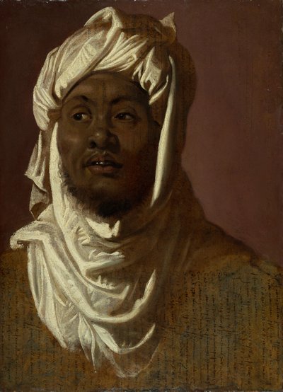 Studie för Balthazar, c.1609-11 (olja på papper fastställt på panel) av Peter Paul Rubens