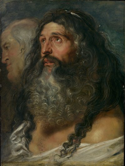 Studie av två huvuden av Peter Paul Rubens