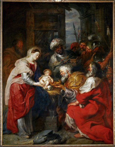 The Adoration of the Magi (målning på duk) av Peter Paul Rubens