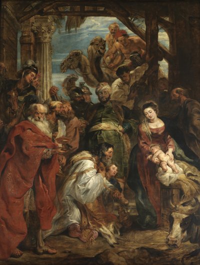 Tillbedjan av Magi av Peter Paul Rubens