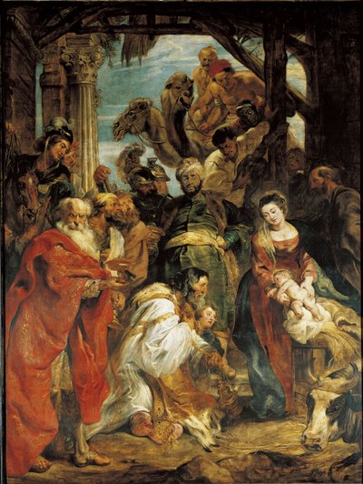 Magiernas tillbedjan, 1624 av Peter Paul Rubens