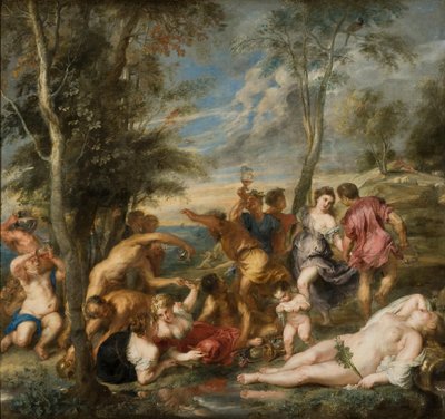 The Andrians, ca 1635 (olja på duk) av Peter Paul Rubens