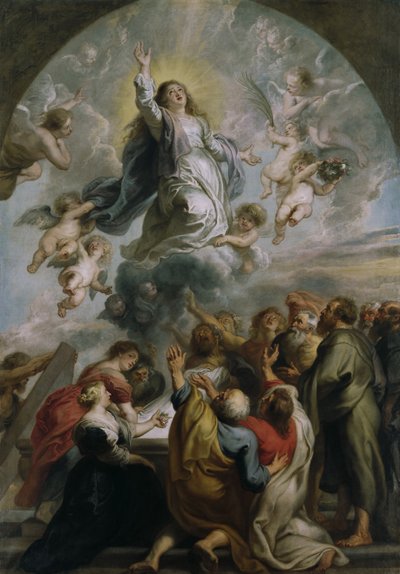 Jungfruns antagande av Peter Paul Rubens