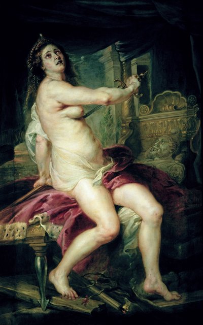 The Death of Dido (olja på duk) av Peter Paul Rubens