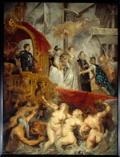 Marie de Medicis landstigning i hamnen i Marseille den 3 november av Peter Paul Rubens