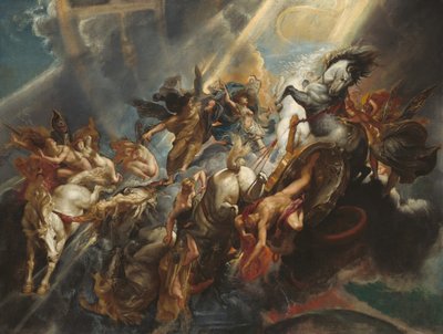 Phaetons fall, ca. 16041605, troligen omarbetad ca. 16061608. av Peter Paul Rubens