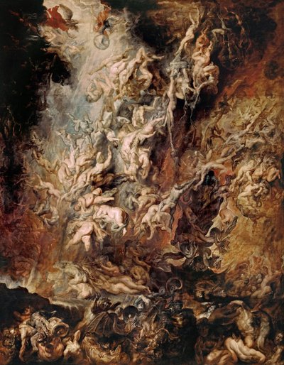 De fördömdas fall, ca. 1620. av Peter Paul Rubens