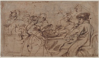 Herodes högtid recto Tomyris med huvudet av Cyrus verso, ca. 1637-1638. av Peter Paul Rubens