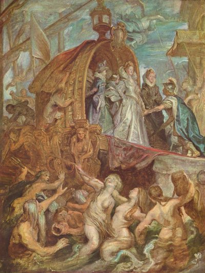 Landstigningen i Marseille (skiss till Medicicykeln) av Peter Paul Rubens