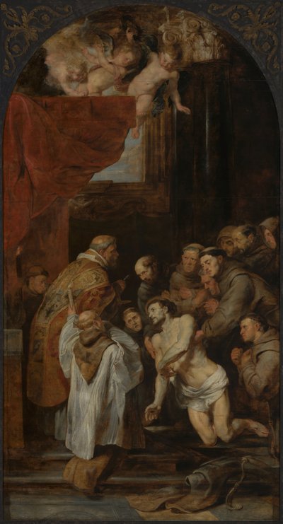 Den helige Franciskus av Assisis sista nattvard av Peter Paul Rubens