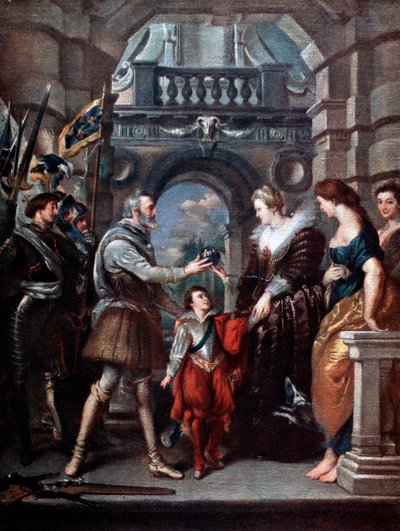 Medici-cykeln: Henri IV lämnar för kriget i Tyskland, 20 mars 1610, 1621-1625. av Peter Paul Rubens
