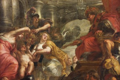 The Rubens Ceiling, Banqueting House, Whitehall, c.1629-34 (olja på duk) av Peter Paul Rubens