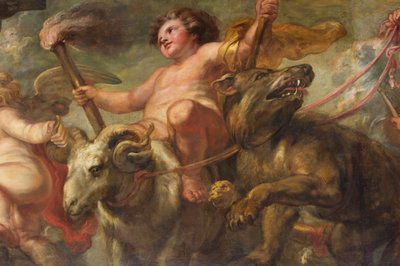 The Rubens Ceiling, Banqueting House, Whitehall, c.1629-34 (olja på duk) av Peter Paul Rubens