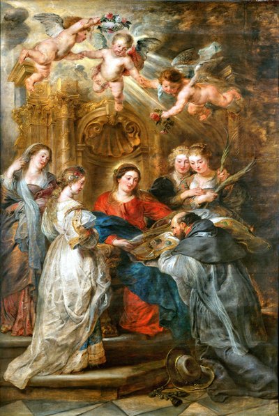 Sankt Ildefonsos triptyk av Peter Paul Rubens