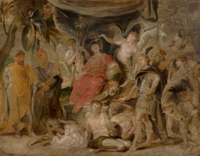 Roms triumf: Den unge kejsaren Konstantin hedrar Rom av Peter Paul Rubens