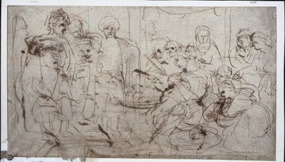 Tomyris med Cyrus huvud (verso) av Peter Paul Rubens