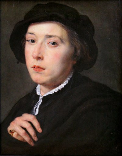 Ung man med svart hatt av Peter Paul Rubens