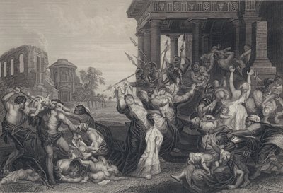 Mordet på de oskyldiga av Peter Paul after Rubens