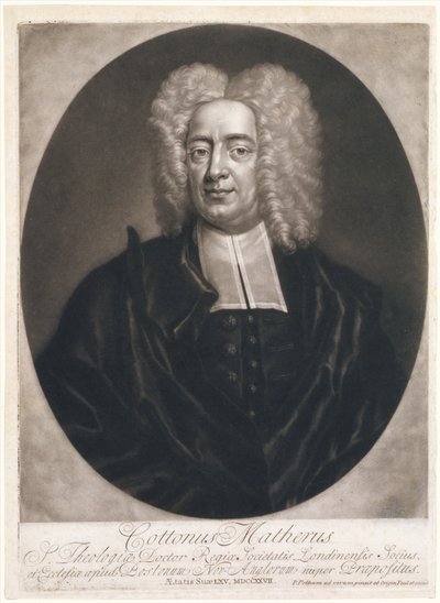 Cottonus Matheris Cotton Mather, 1728., 1728. av Peter Pelham
